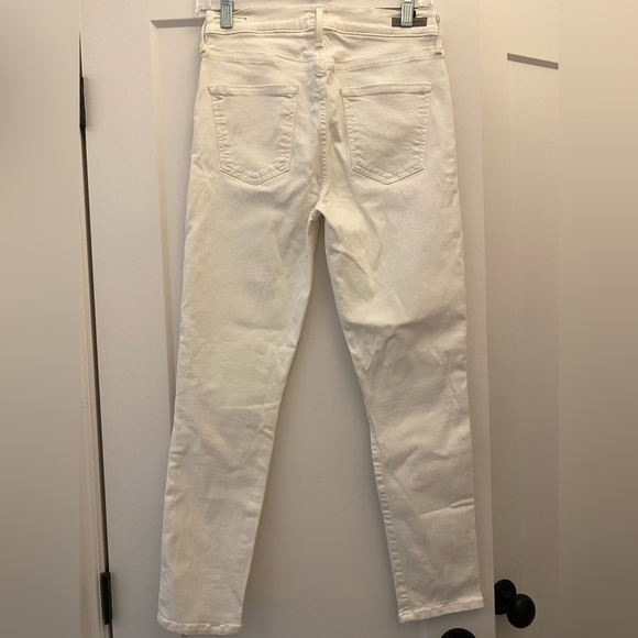 Citizen Of Humanity rocket crop high rise skinny jeans in white - Picture 6 of 6